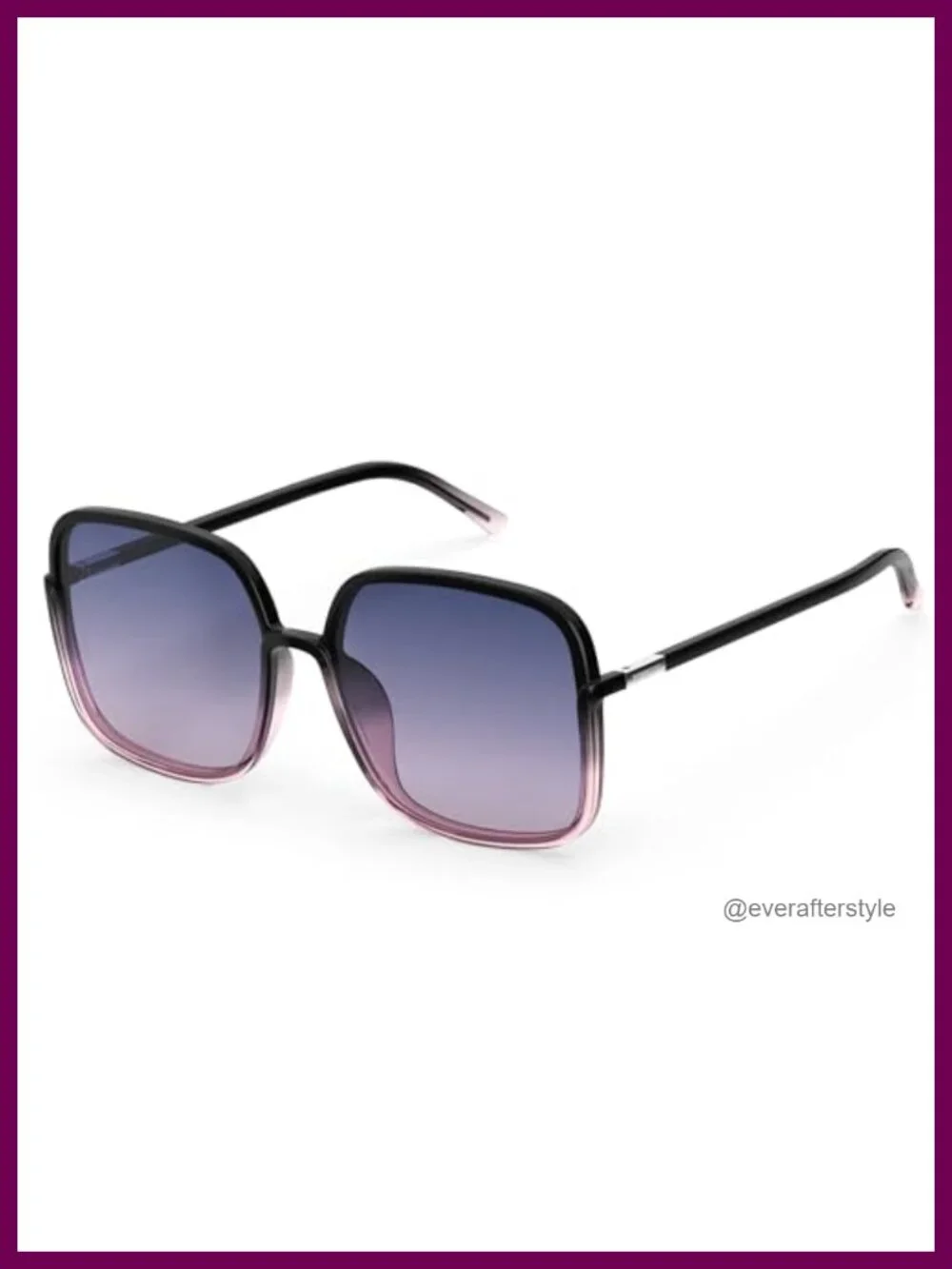 Oversized Square Polarized Sunglasses UV400 Protection TR90 Lightweight